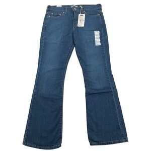 Levi's 515 Bootcut Jeans Womens 12M Blue Stretch Denim Y2K Dark Wash Cowgirl